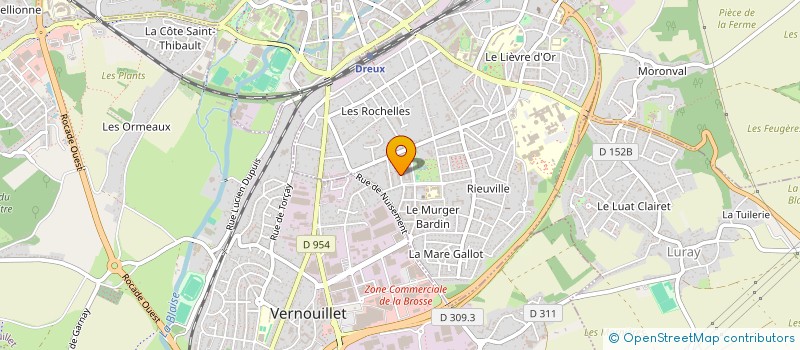 localisation de l'entreprise UNION-ACTION DES JEUNES POUR THILOGNE à DREUX
