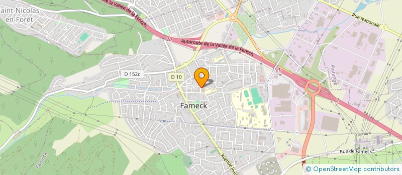 localisation de l'entreprise UNION ACTION SOCIALE FAMILIALE à FAMECK