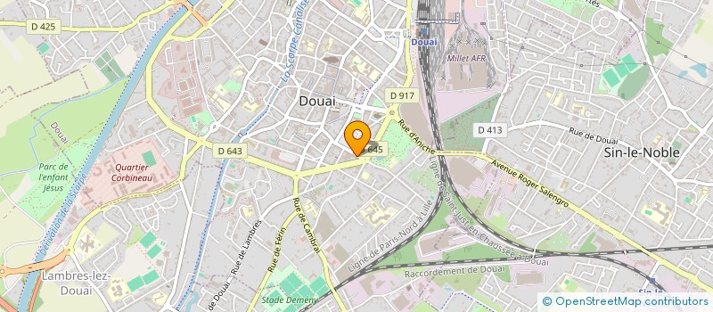 localisation de l'entreprise UNION AGRICOLE DE DOUAI  DOUAI