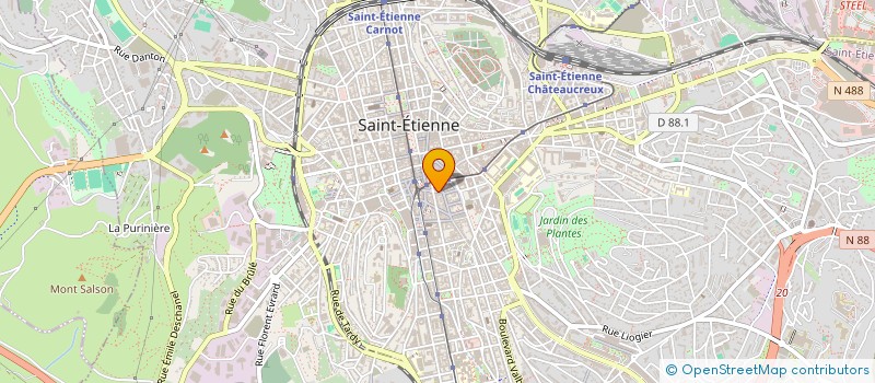 localisation de l'entreprise UNION AMBULANCIERS DE LA LOIRE à SAINT-ETIENNE
