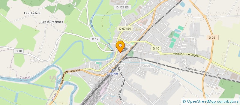 localisation de l'entreprise UNION AMICALE DES PECHEURS A LA LIGNE à COUTRAS