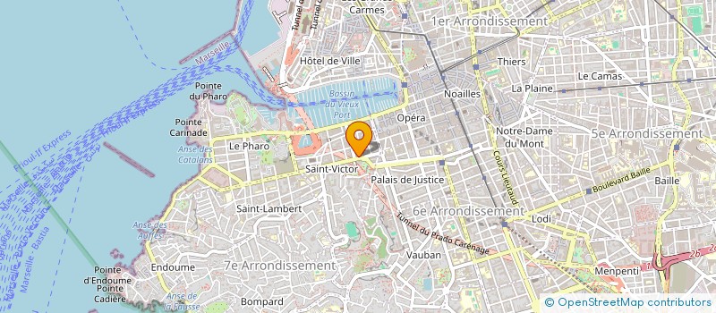 localisation de l'entreprise UNION AMICALE DES POLICIERS ANCIENS COMBATTANTS ET RESISTANTS / SECTION PROVENCE (U.A.P.A.C.R.)  MARSEILLE