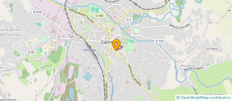 localisation de l'entreprise UNION AMIS COMPAGNONS EMMAUS à CARMAUX