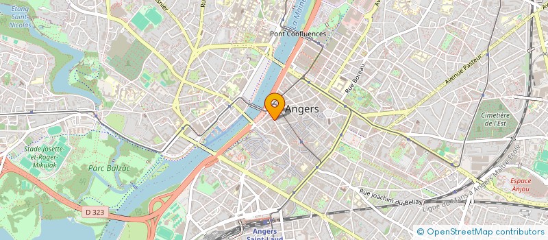 localisation de l'entreprise UNION ART à ANGERS