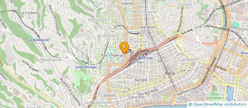 localisation de l'entreprise UNION ASS USAG SYSTEM SANTE PACA à NICE