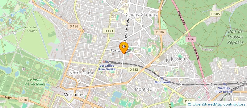 localisation de l'entreprise UNION ASSEMBLEES DIEU PARIS ILE FRANCE  VERSAILLES