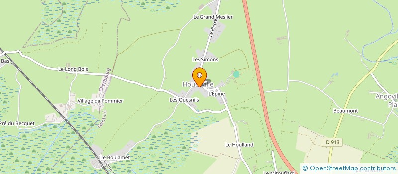 localisation de l'entreprise UNION ASSOC SYNDICALES COTE EST COTENTIN  SAINT-GERMAIN-DE-VARREVILLE