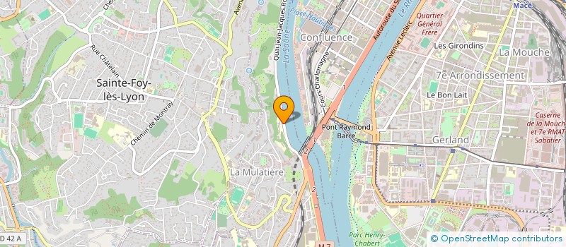 localisation de l'entreprise UNION ASSOCIATION DE GESTION DES ETABLISSEMENTS DE L'ASSOMPTION  LA MULATIERE