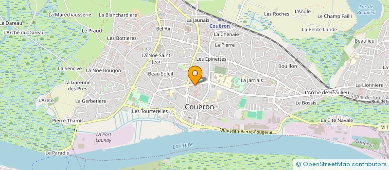 localisation de l'entreprise UNION ASSOCIATIONS SOCIO CULTURELLES à COUERON