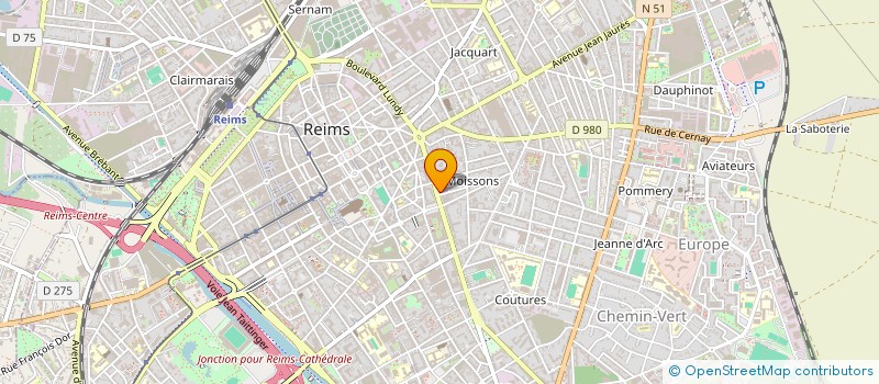 localisation de l'entreprise UNION ASSOCIATIVE CHAMPARDENNAISE  REIMS