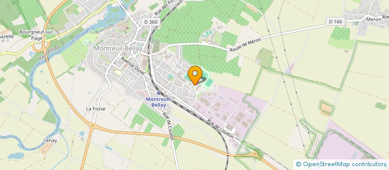 localisation de l'entreprise UNION ATHLETHIQUE MONTREUIL BELLAY FOOTBALL  MONTREUIL-BELLAY