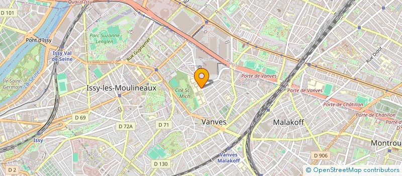 localisation de l'entreprise UNION ATHLETIQUE DU COLLEGE MICHELET  VANVES