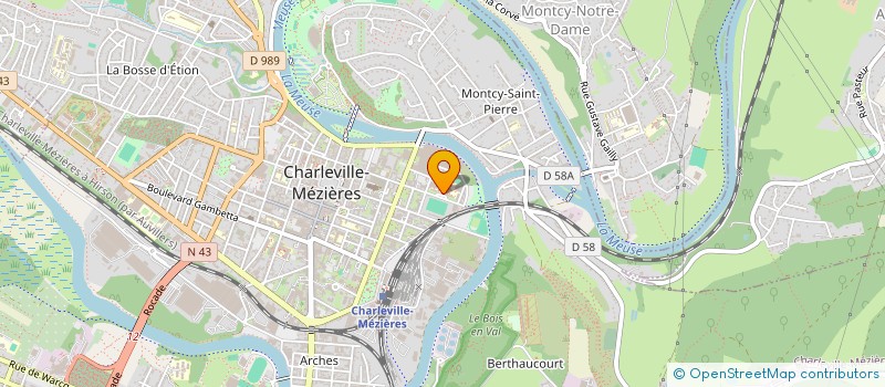 localisation de l'entreprise UNION ATHLETIQUE DU LYCEE CHANZY  CHARLEVILLE-MEZIERES