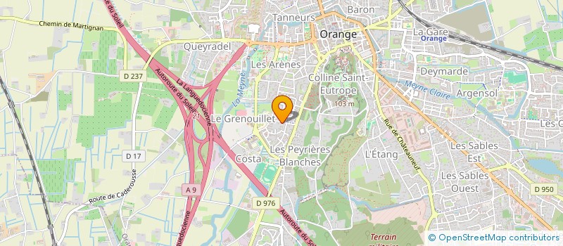 localisation de l'entreprise UNION ATHLETIQUE ORANGEOISE  ORANGE