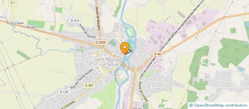 localisation de l'entreprise UNION AVICOLE BOURBONNAISE à SAINT-POURCAIN-SUR-SIOULE