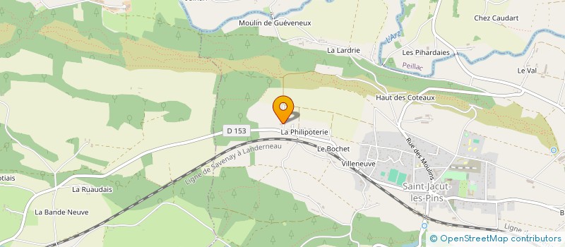 localisation de l'entreprise UNION BADMINTON JACUTAISE  SAINT-JACUT-LES-PINS