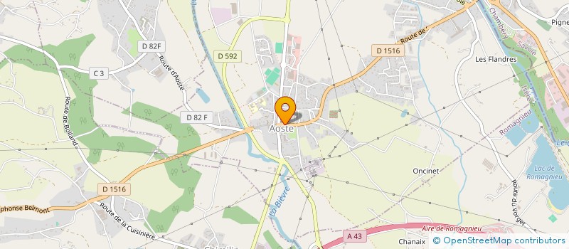 localisation de l'entreprise UNION BASKET LES AVENIERES AOSTE - UB2A  AOSTE