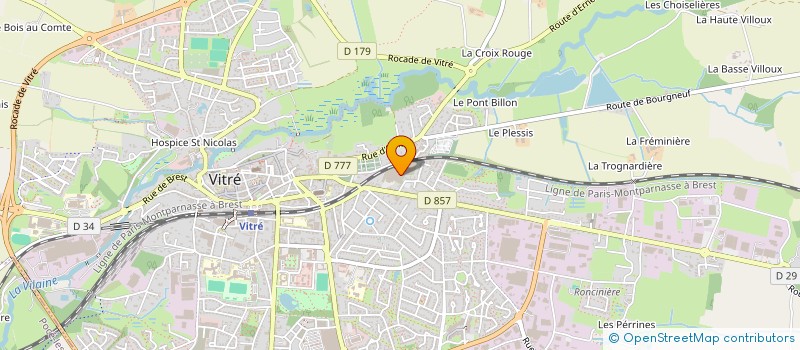 localisation de l'entreprise UNION BASKET PAYS DE VITRE  VITRE