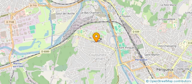 localisation de l'entreprise UNION BASKET PERIGORD BLANC  COULOUNIEIX-CHAMIERS