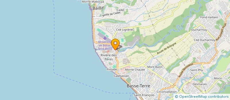 localisation de l'entreprise UNION BASSE TERRIEN EVOLUT REGION CARNAV à BASSE-TERRE