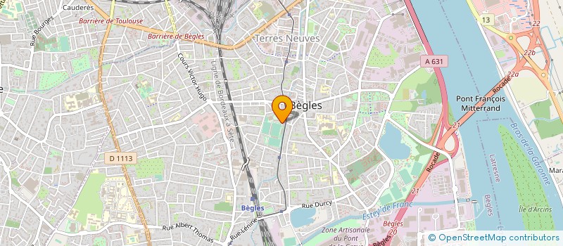 localisation de l'entreprise UNION BEGLES BORDEAUX-MIOS BIGANOS à BEGLES