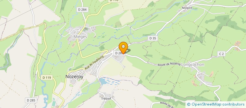 localisation de l'entreprise UNION BEURRIERE DU VAL DE MIEGES  NOZEROY