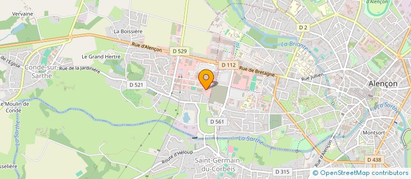 localisation de l'entreprise UNION BIEN ETRE PERSONNES à CONDE-SUR-SARTHE