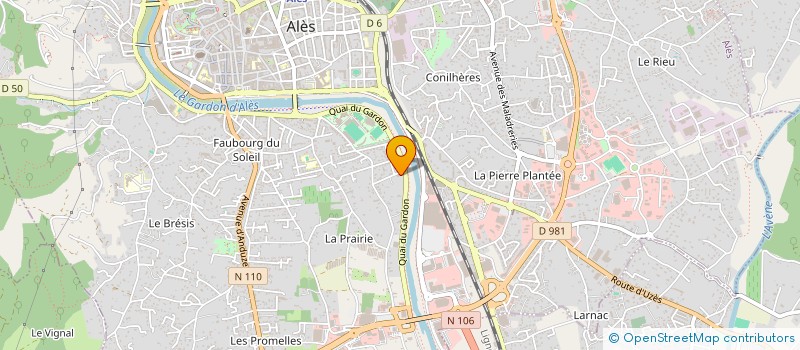 localisation de l'entreprise UNION BOULISTE ALESIENNE  ALES