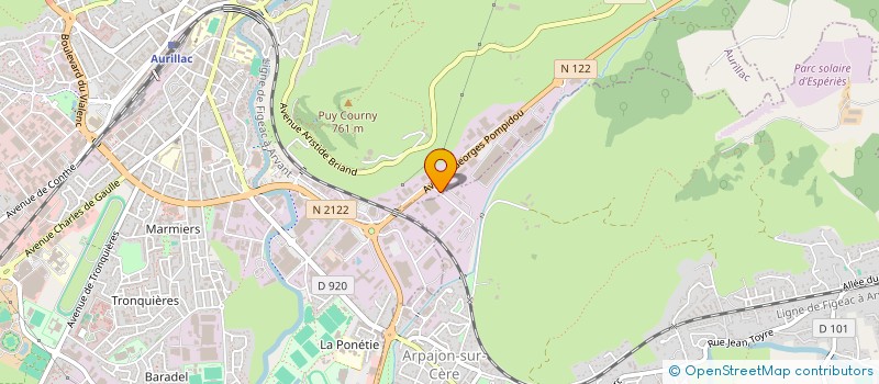 localisation de l'entreprise UNION BOULISTE AURILLACOISE à AURILLAC