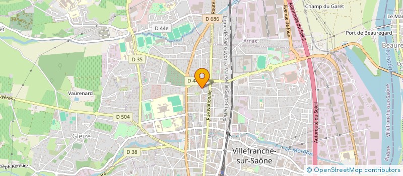 localisation de l'entreprise UNION BOULISTE CALADOISE à VILLEFRANCHE-SUR-SAONE