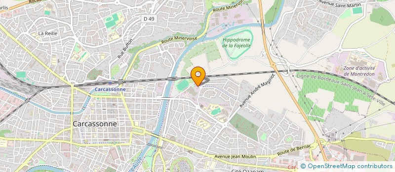 localisation de l'entreprise UNION BOULISTE CARCASSONNE  CARCASSONNE