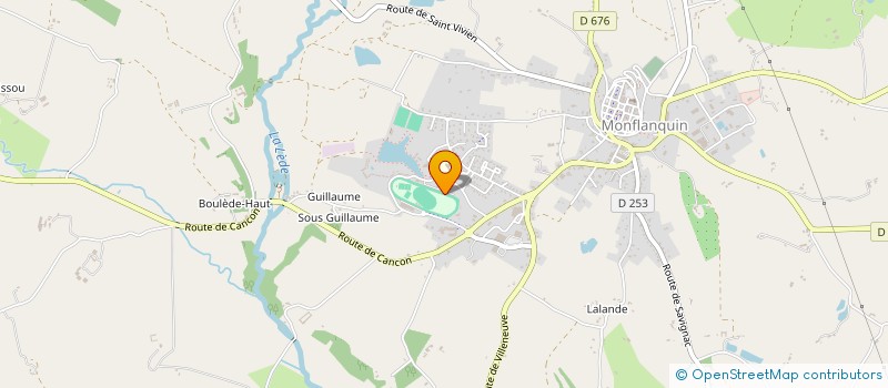 localisation de l'entreprise UNION BOULISTE MONFLANQUINOISE  MONFLANQUIN