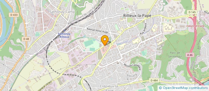 localisation de l'entreprise UNION BOULISTE RILLIEUX SATHONAY  RILLIEUX-LA-PAPE