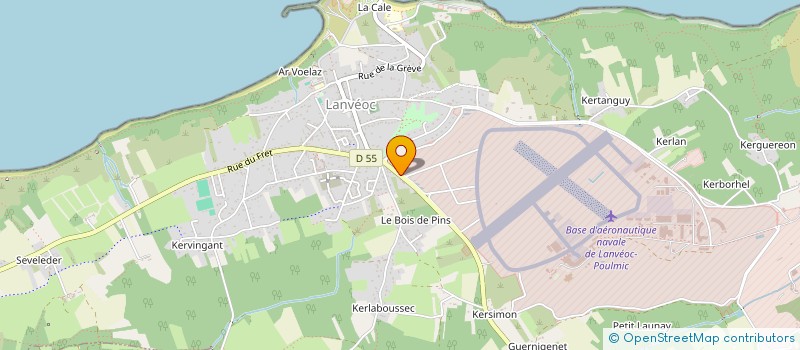 localisation de l'entreprise UNION BRETONNE DES COMBATTANTS DE LA PRESQU'ILE DE CROZON  LANVEOC