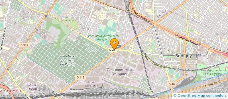 localisation de l'entreprise UNION BROCHAGE à BOBIGNY