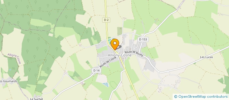 localisation de l'entreprise UNION CERCLES LEGITIMISTES DE FRANCE à COSNE COURS SUR LOIRE
