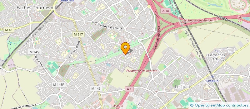 localisation de l'entreprise UNION CF  RONCHIN