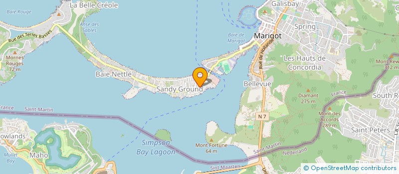 localisation de l'entreprise UNION CHAUFFEURS TAXI SAINT MARTIN  SAINT MARTIN