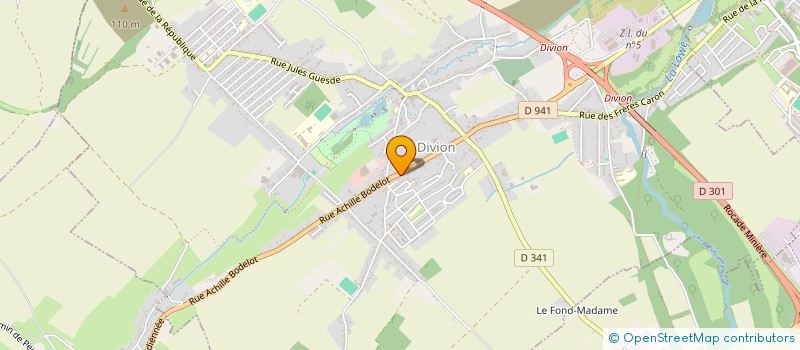 localisation de l'entreprise UNION CLUBS DIVIONNAIS  DIVION