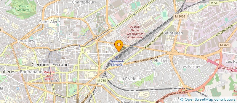 localisation de l'entreprise UNION COLOMBOPHILE CLERMONTOIS à CLERMONT-FERRAND