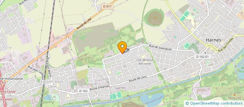 localisation de l'entreprise UNION COLOMBOPHILE L UNION D HARNES  HARNES