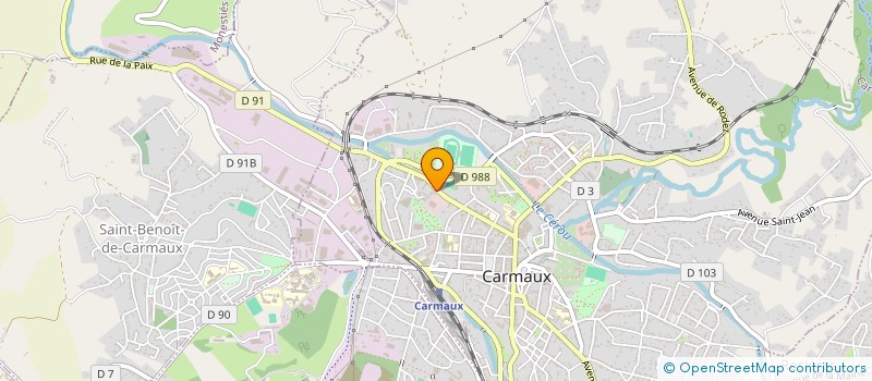 localisation de l'entreprise UNION COM INDUST ARTISAN CARM  CARMAUX