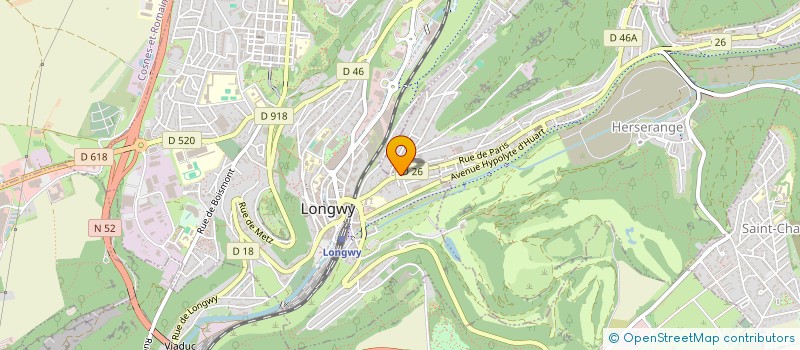 localisation de l'entreprise UNION COMITE ETABLISSEMENTS USINOR à LONGWY