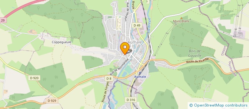 localisation de l'entreprise UNION COMMER ARTISAN INDUS PROFES LIBERA  AUMALE