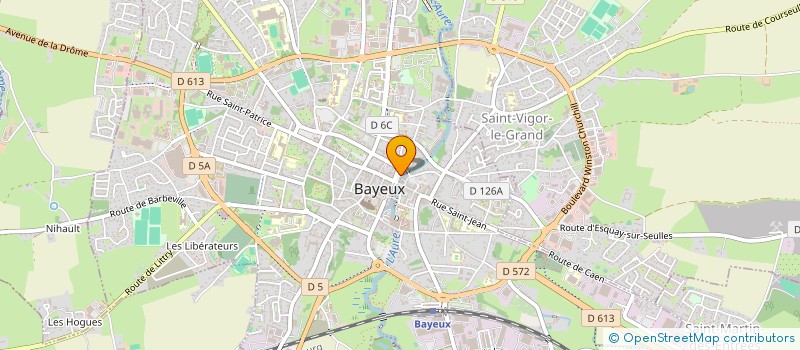 localisation de l'entreprise UNION COMMERC ARTISAN INDUSTRIEL BAYEUX  BAYEUX