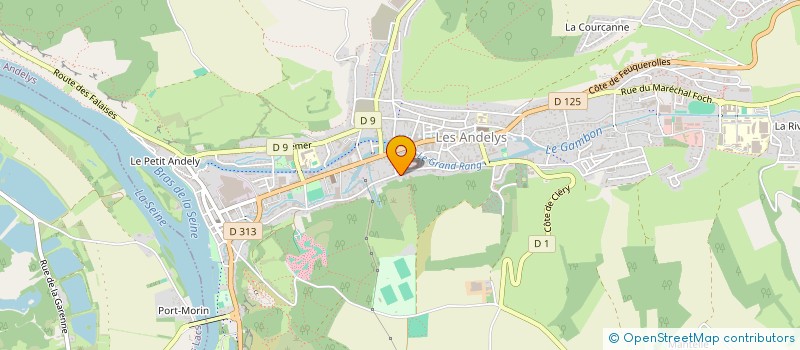 localisation de l'entreprise UNION COMMERC INDUST ARTIS ET LIBERALE  LES ANDELYS