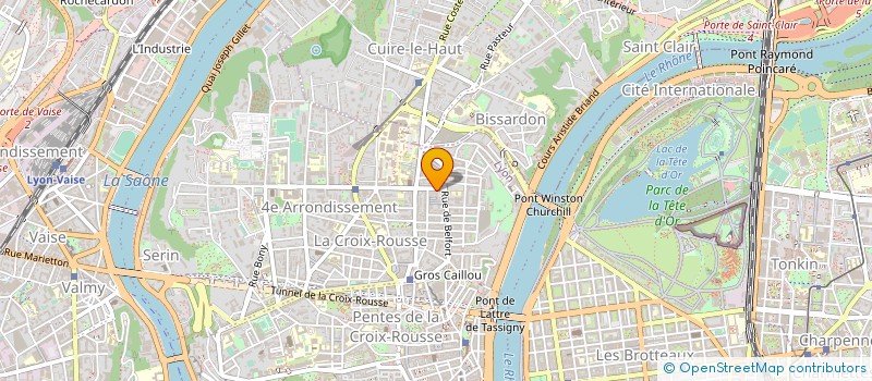 localisation de l'entreprise UNION COMMERCANT ARTISAN CROIX-ROUSSE à LYON