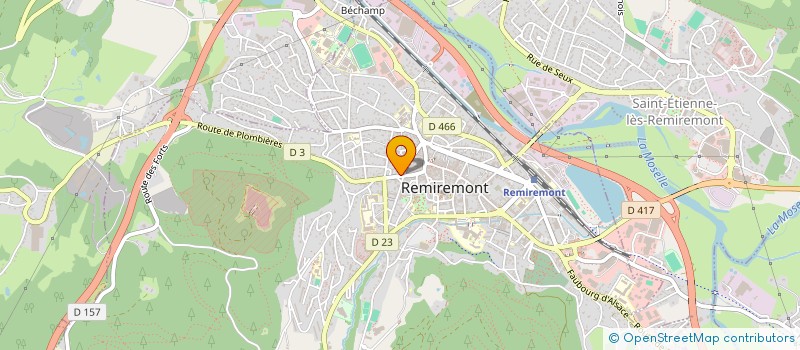 localisation de l'entreprise UNION COMMERCANTS à REMIREMONT