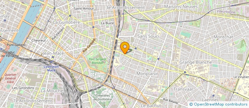 localisation de l'entreprise UNION COMMERCANTS ARTISANS MONPLAISIR  LYON