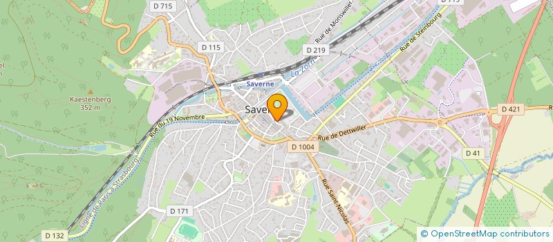 localisation de l'entreprise UNION COMMERCANTS ET ARTISANS DE SAVERNE  SAVERNE